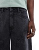 Another Influence carpenter jorts in washed black