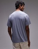 ARKET jersey t-shirt in blue
