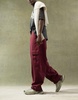 ASOS DESIGN super baggy cargo pants with elastic waist in burgundy