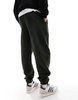 ASOS DESIGN premium heavyweight oversized sweatpants 400gsm in dark green