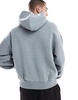 Bershka boxy hoodie in light blue