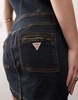 Guess Originals utility mini dress in darkwash blue denim