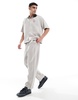 Bershka pull-on pants in gray - part of a set