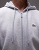 Lacoste zip up hoodie in gray