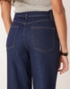 ASOS DESIGN straight leg jeans with lace-up front in indigo rinse