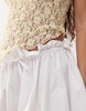 ASOS DESIGN poplin low rise micro mini skirt in white