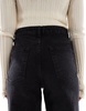 Bershka comfort fit mom jean in black