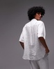 ARKET linen short sleeve shirt with camp collar