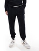 ASOS DESIGN tapered rib sweatpants in black