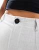 Bershka tailored pants in light gray