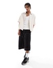 Bershka relaxed shirt in ecru
