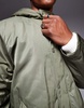 ASOS DESIGN padded teddy lined parka in khaki