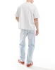 Bershka 90s straight jean in light blue