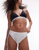 Tommy Hilfiger thong with logo taping in white