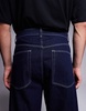 ASOS DESIGN barrel fit jeans in dark wash blue