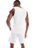 Bershka jersey short in gray heather