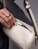 Topshop Sullivan barrel shoulder bag in off white