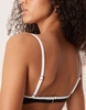Abercrombie & Fitch contrast trim underwire bikini top in black - part of a set