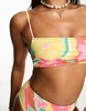 Billabong Chasin' Sunbeams square crop bikini top in multi print