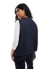 ASOS DESIGN denim vest with ties in indigo