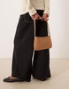 ASOS DESIGN Faux Suede shoulder bag with skinny straps