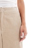 ASOS DESIGN Petite cord barrel pants in stone