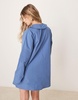 ASOS DESIGN poplin pintuck mini dress in blue
