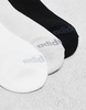 adidas Originals Unisex PRM 3 pack quarter socks in gray multi