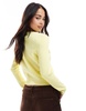 ASOS DESIGN knit cardigan in buttermilk yellow