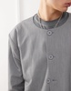 Reclaimed Vintage collarless blazer in gray