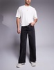 ASOS DESIGN super baggy jeans in washed black