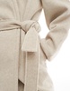 ASOS DESIGN Tall lightweight longline formal coat in oatmeal