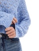 Miss Selfridge pretty pointelle stitch sweater in soft blue