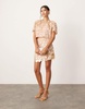 ASOS EDITION embellished disc boxy tshirt in pink - part of a set