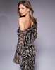 ASOS LUXE embellished off shoulder top with drop pearls in black - part of a set
