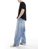Bershka skater jeans in light blue