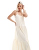 Brave Soul strappy maxi dress with smock detail in buttermilk yellow