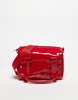 adidas Originals Patent Trefoil crossbody bag in red