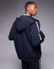 BOSS Green Saggy full zip hoodie regular fit in navy - part of a set