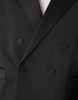 ASOS DESIGN boxy cropped suit jacket in black satin