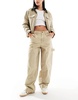 Bershka carpenter pants in brown