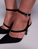 ASOS DESIGN Wide Fit Past high heeled shoes in black suedette