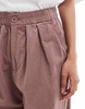 ASOS DESIGN Petite cord balloon pants in mink