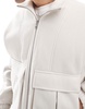 Bershka harrington tailored jacket in ecru