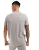 Bershka waffle textured T-shirt in gray - part of a set