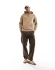 Polo Ralph Lauren icon logo loopback terry hoodie in khaki tan