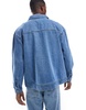 Another Influence zip-up denim shacket in blue