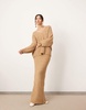 ASOS EDITION knit maxi skirt in biscuit - part of a set