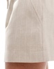 ASOS DESIGN tailored pull on short in sand stripe