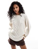 ONLY cable knit sweater in cream